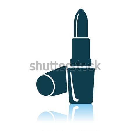 Pisztoly lövedékek ikon feketefehér fém fekete Stock fotó © angelp