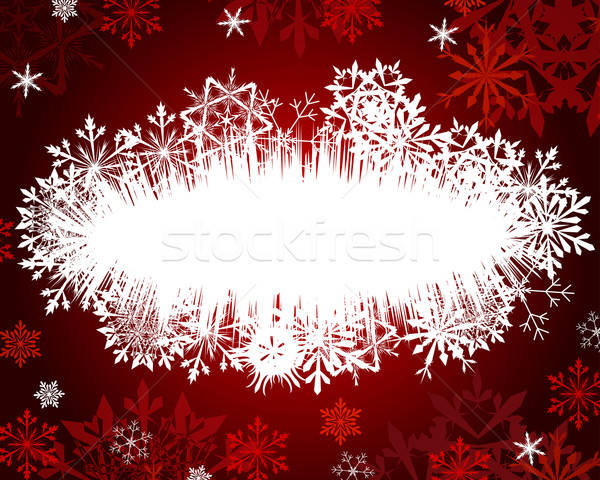 winter frame background Stock photo © angelp