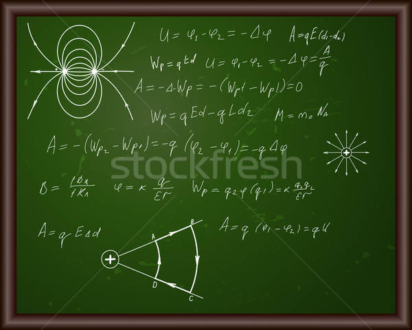 Tafel Formeln eps 10 Transparenz Lehrer Stock foto © angelp