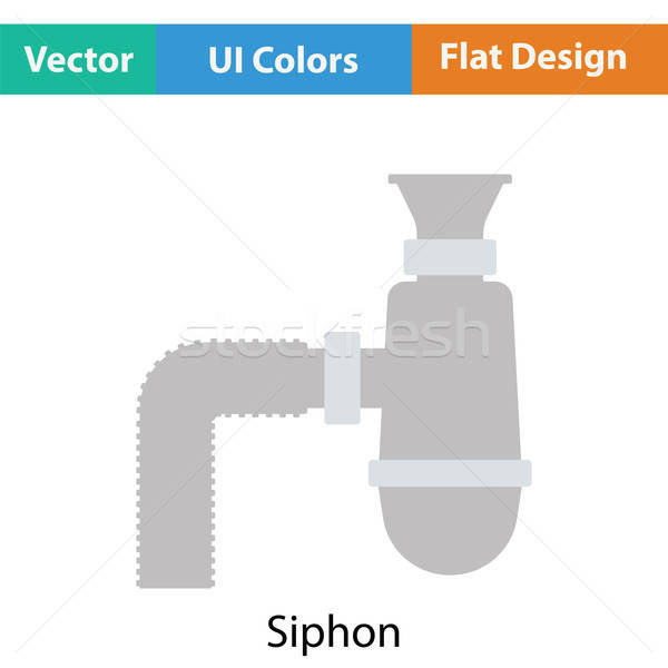 Badkamer icon kleur ontwerp industriële interieur Stockfoto © angelp