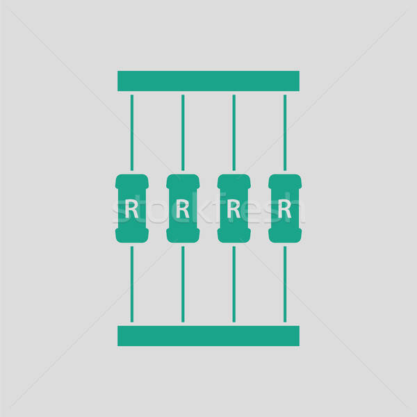 Stock photo: Resistor tape icon