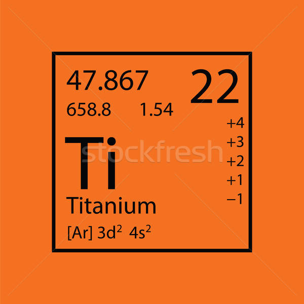 Icon chemie element oranje zwarte medische Stockfoto © angelp