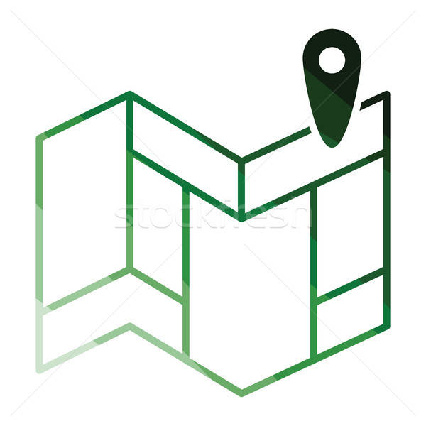Stock photo: Navigation map icon