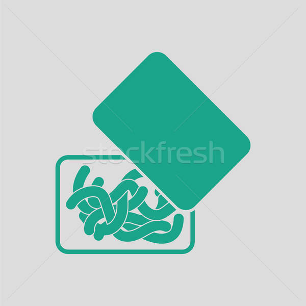 Icon of worm container Stock photo © angelp