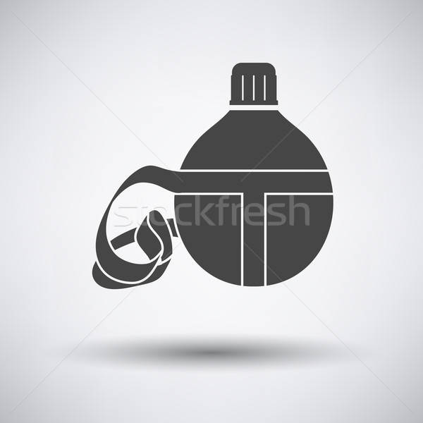 Turisztikai flaska ikon szürke víz háló Stock fotó © angelp