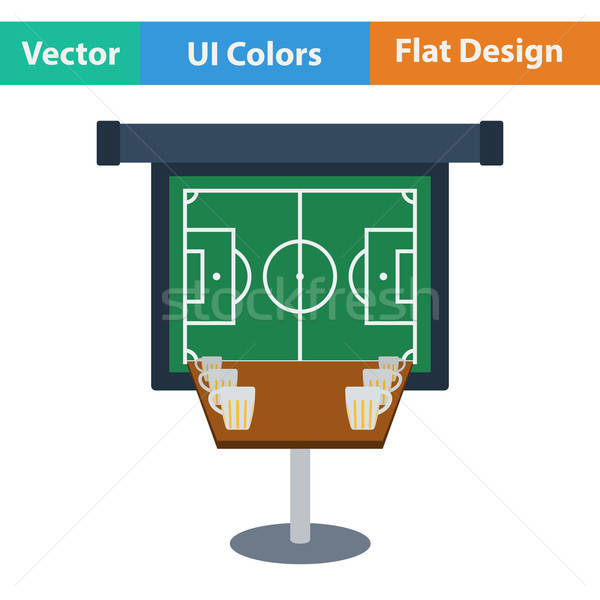 Stock fotó: Sport · bár · asztal · sör · futball · fordítás