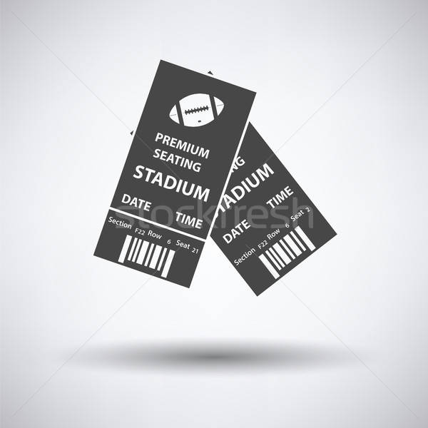 American football tickets icon Stock photo © angelp