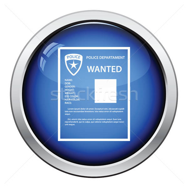 Wanted poster icon Stock photo © angelp
