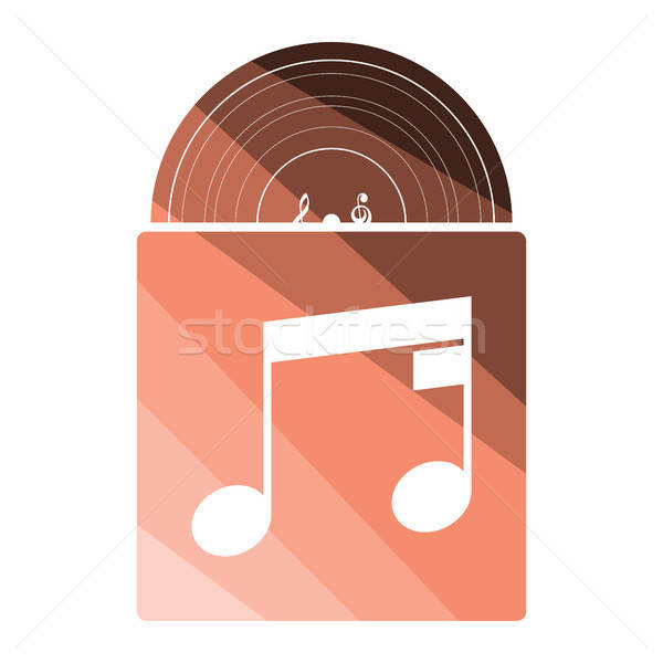 Vinyl record in envelope icon Stock photo © angelp