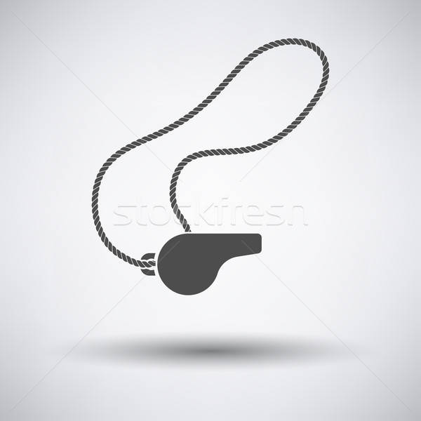 Fluiten kant icon grijs sport ontwerp Stockfoto © angelp
