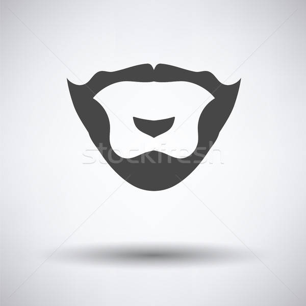 Keçi sakalı ikon gri parti adam moda Stok fotoğraf © angelp
