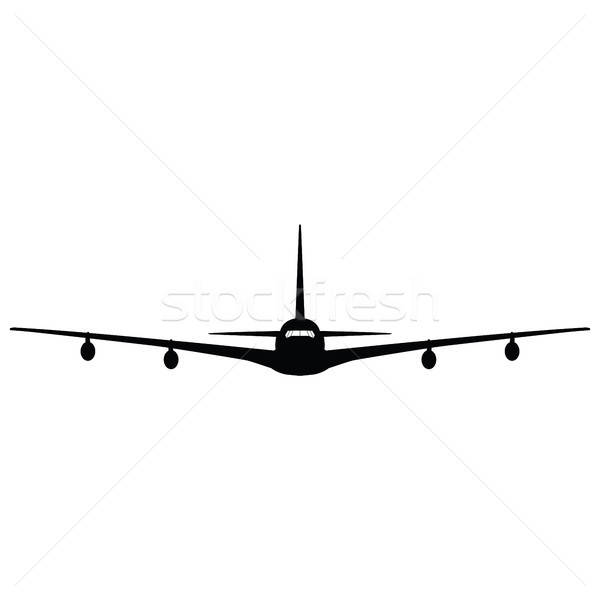 Airplane silhouette Stock photo © angelp