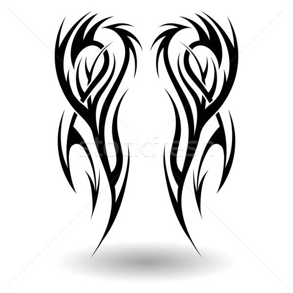 Hand Drawn Tribal Tattoo Stock photo © angelp