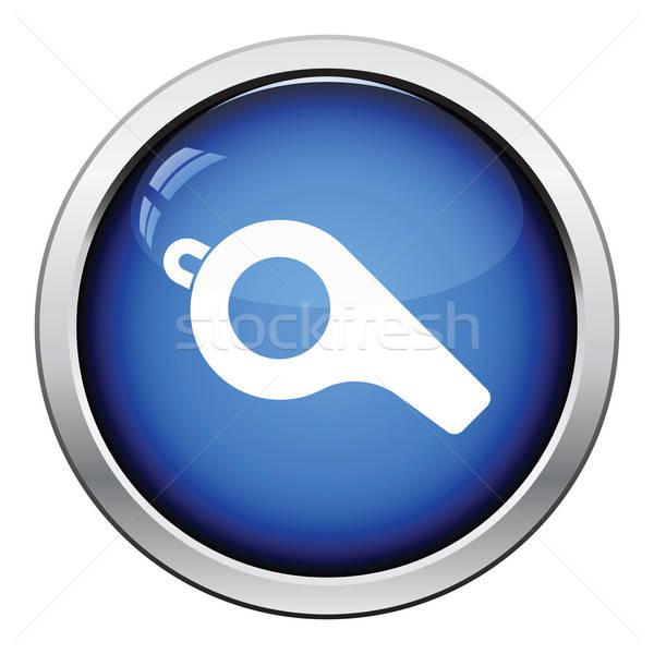 American football whistle icon Stock photo © angelp