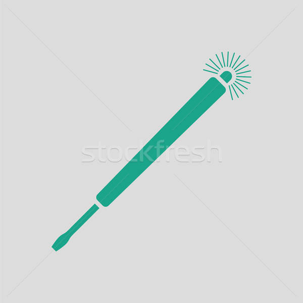Electricity test screwdriver icon Stock photo © angelp