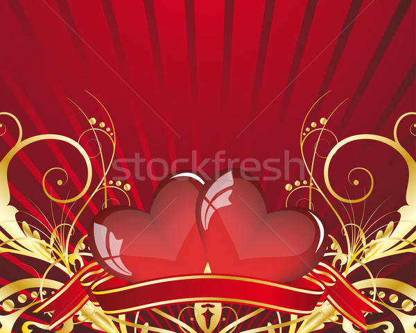 St. Valentine's day card Stock photo © angelp