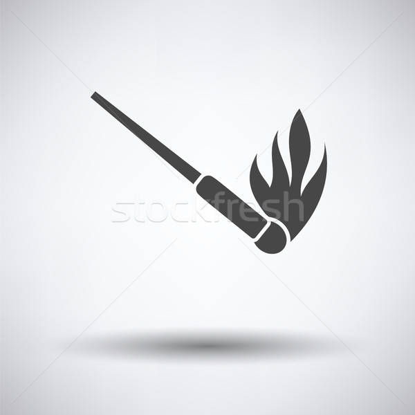 Burning matchstik icon Stock photo © angelp