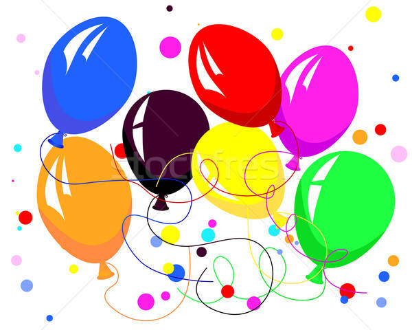 colorfull balloons Stock photo © angelp