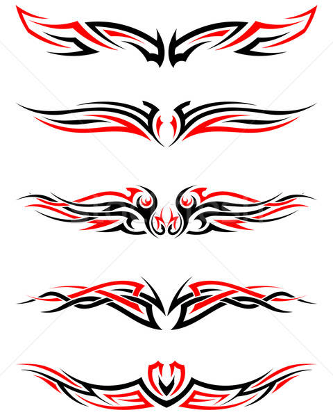 Setof Tribal Tattoos Stock photo © angelp