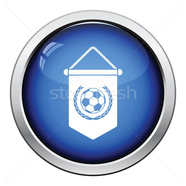 Football pennant icon Stock photo © angelp