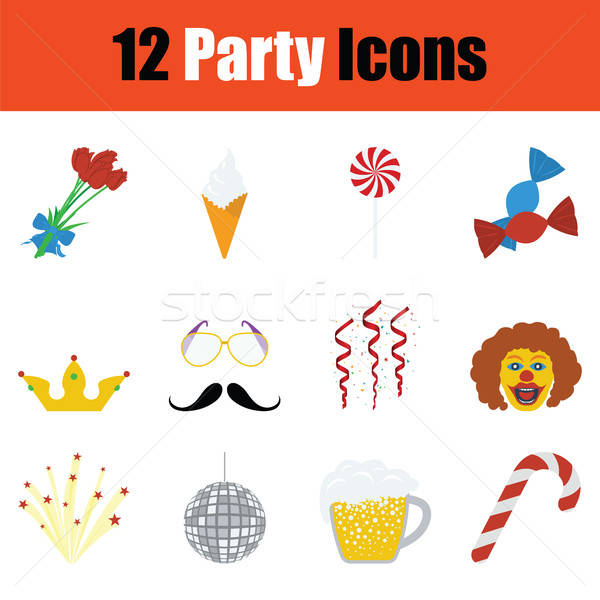 Party icon set Stock photo © angelp