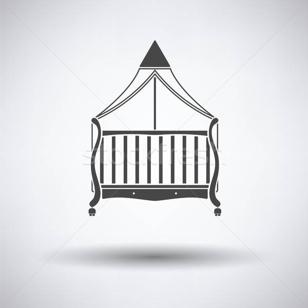 Crib with canopy icon Stock photo © angelp