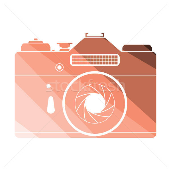 Icon of retro film photo camera Stock photo © angelp