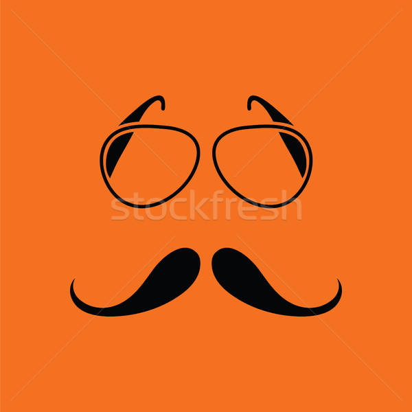 Glasses and mustache icon Stock photo © angelp