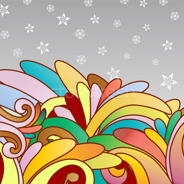 Abstract vector proiect flori artă Imagine de stoc © angelp