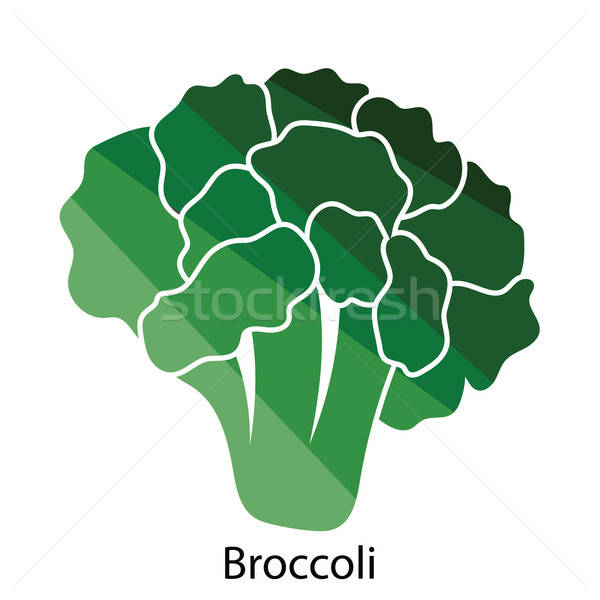 Bloemkool icon kleur ontwerp achtergrond plantaardige Stockfoto © angelp