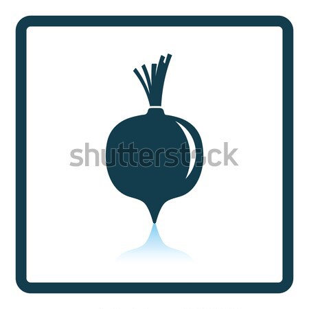 Burak ikona szary podpisania czerwony sylwetka Zdjęcia stock © angelp