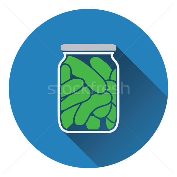 Canned cucumbers icon Stock photo © angelp