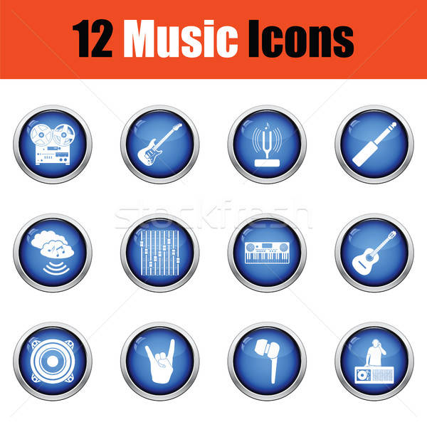 Set of musical icons.  Stock photo © angelp