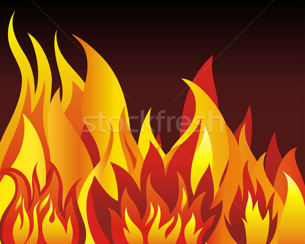Brand hel vector ontwerp teken zwarte Stockfoto © angelp