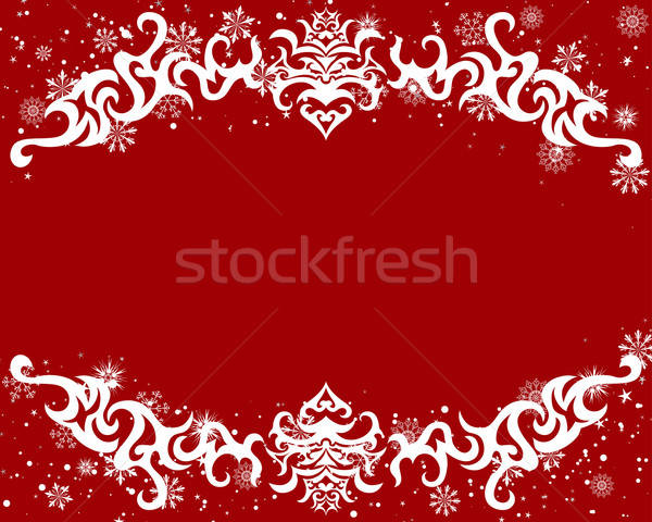 Stockfoto: Christmas · vector · nieuwjaar · frame · ontwerp · natuur