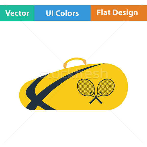 Tennis sac icône mode sport design [[stock_photo]] © angelp