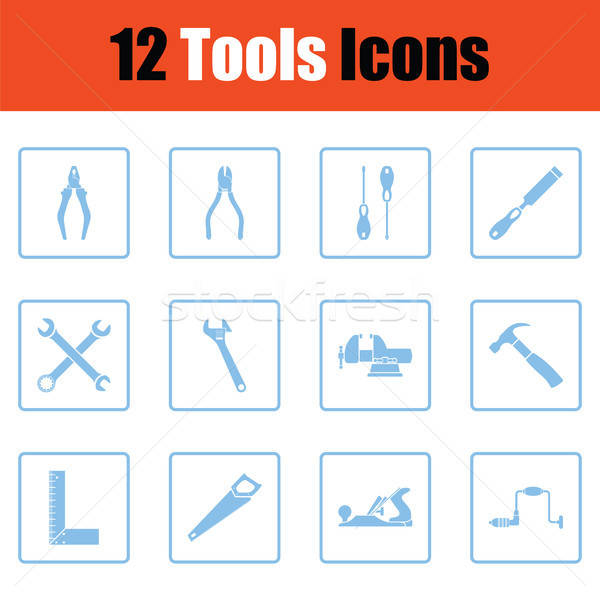 Set of tools icons Stock photo © angelp