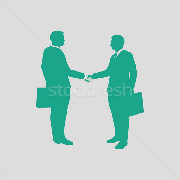 Meeting businessmen icon Stock photo © angelp