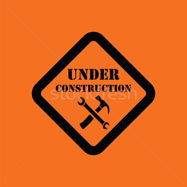 Icon of Under construction Stock photo © angelp