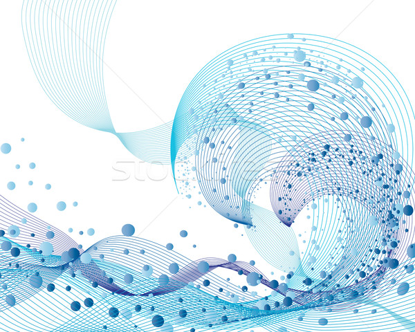 抽象 波浪紋 水 向量 氣泡 空氣 商業照片 © angelp