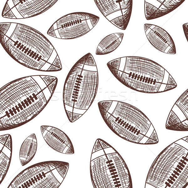 American football seamless pattern Stock photo © angelp