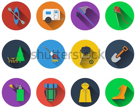 Set of hunting icons Stock photo © angelp