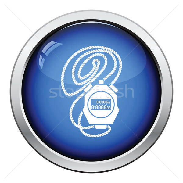 икона секундомер кнопки дизайна Футбол Сток-фото © angelp