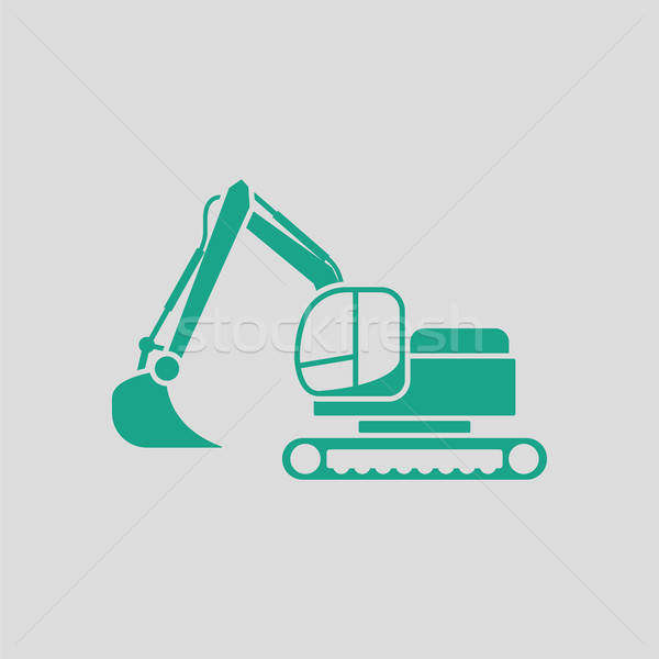 Icon of construction excavator Stock photo © angelp