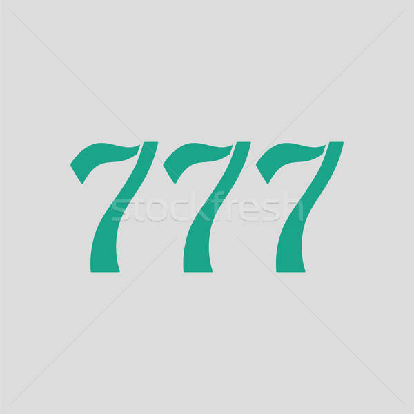 777 icon Stock photo © angelp