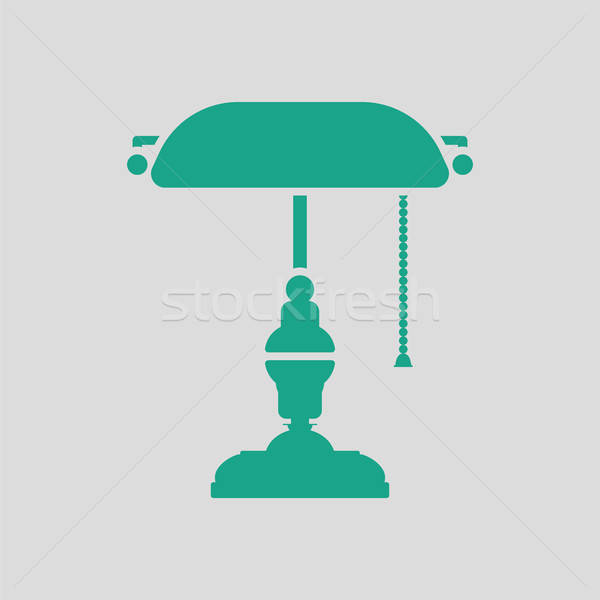 Writer's lamp icon Stock photo © angelp