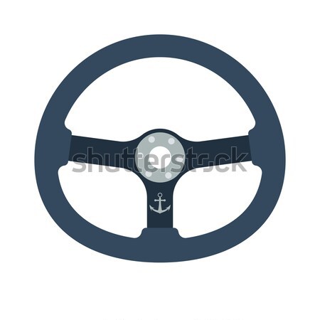 Icon of  steering wheel  Stock photo © angelp