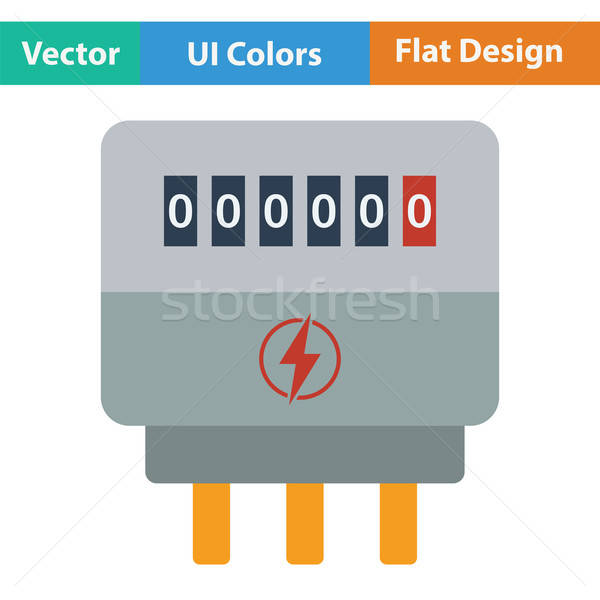 Electric meter icon Stock photo © angelp