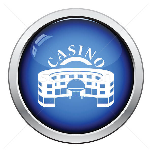 Casino bâtiment icône bouton design [[stock_photo]] © angelp
