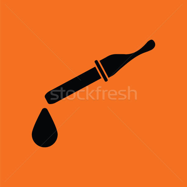 Pipette Symbol orange schwarz Auge Gesundheit Stock foto © angelp